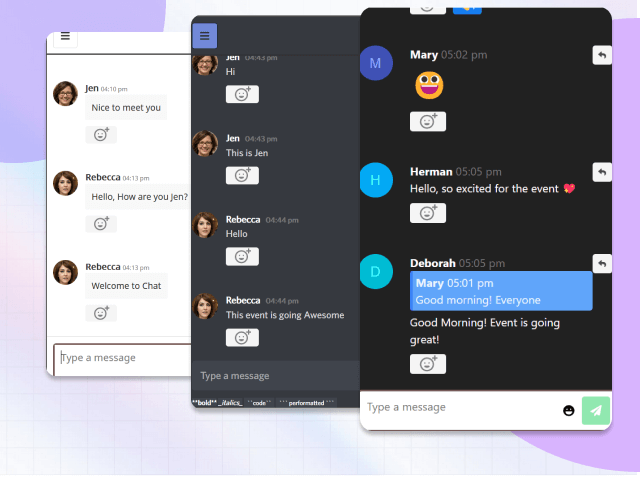 virtual event chat